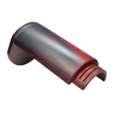 Ngói cuối nóc màu đỏ xám